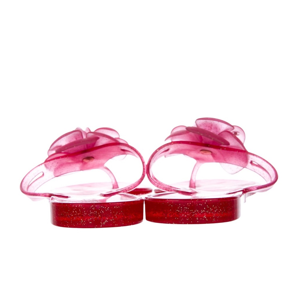 Brand New Size 38 Chanel Pink Jelly Sandals with Flower Detail - Picture 4 of 14